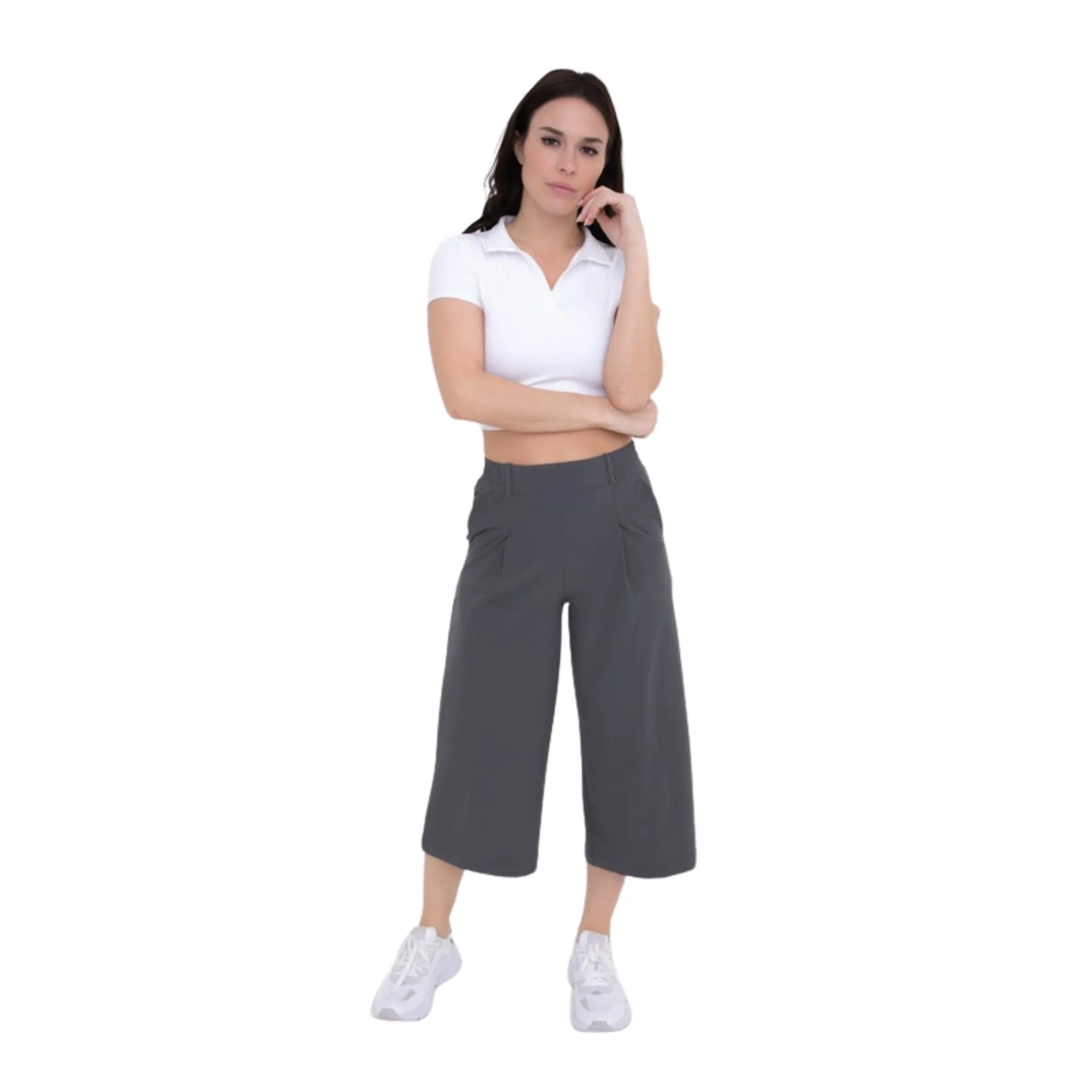 Tailored Cropped Flare Pants