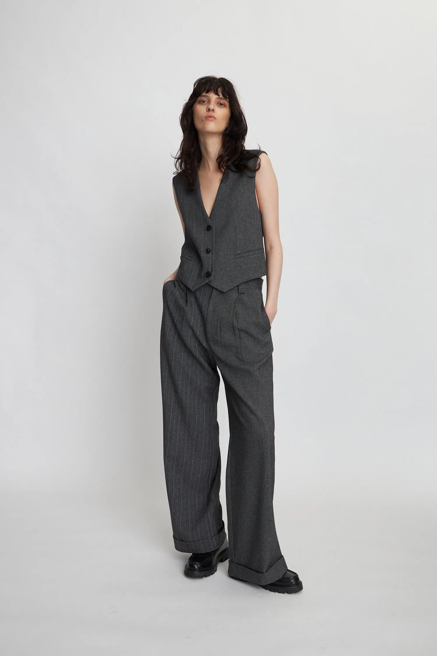 Tailored Pants - Charcoal