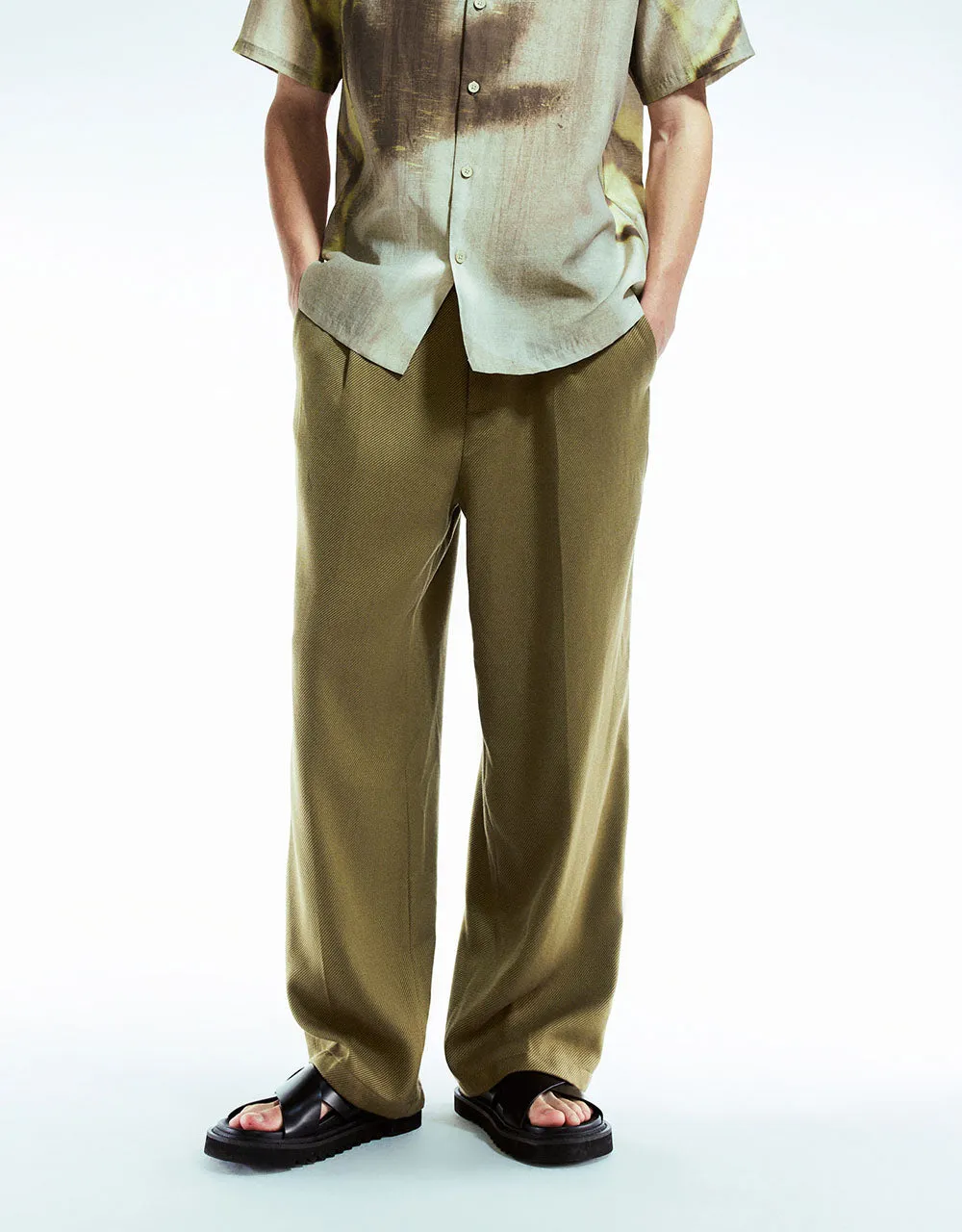 Tailored Straight Pants