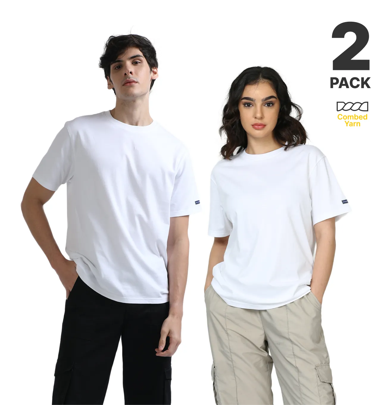 Voyager Pack of 2 T-Shirts with Travel Pouch - Men