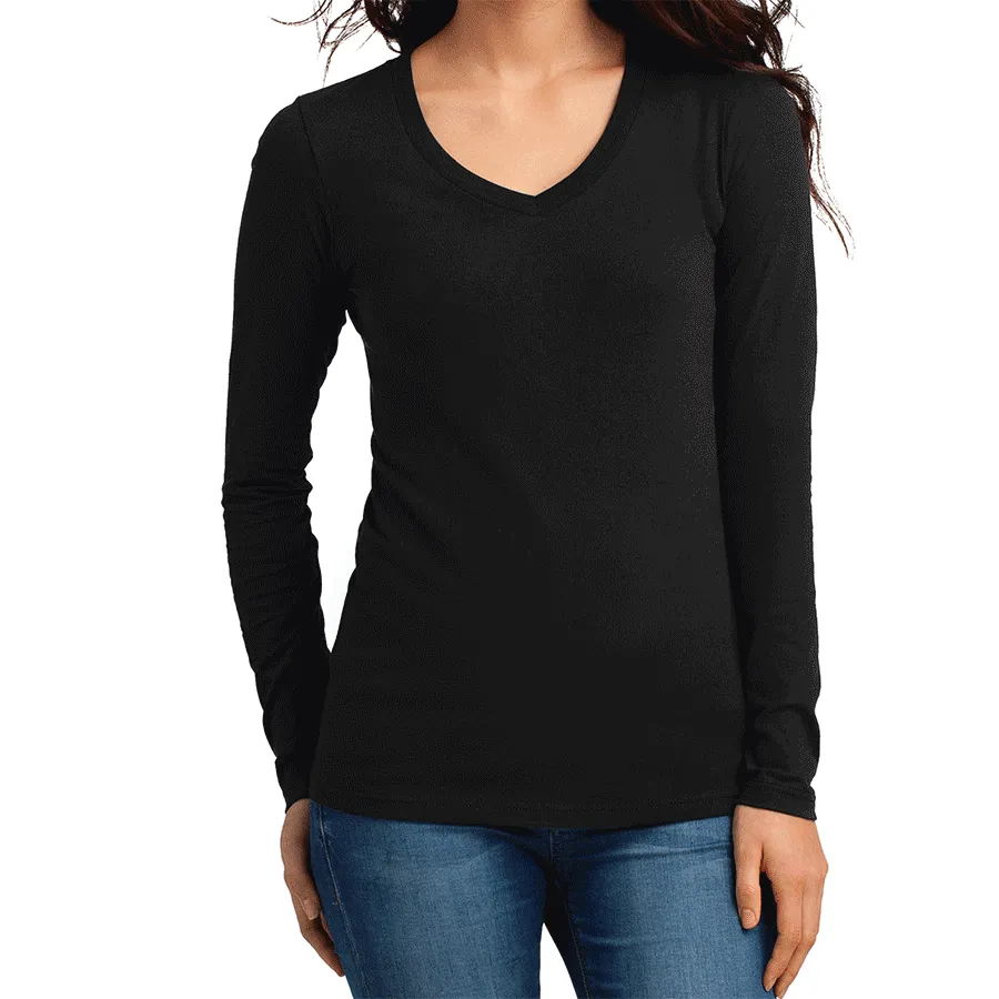 Women's Juniors The Concert Tee Long Sleeve V-Neck