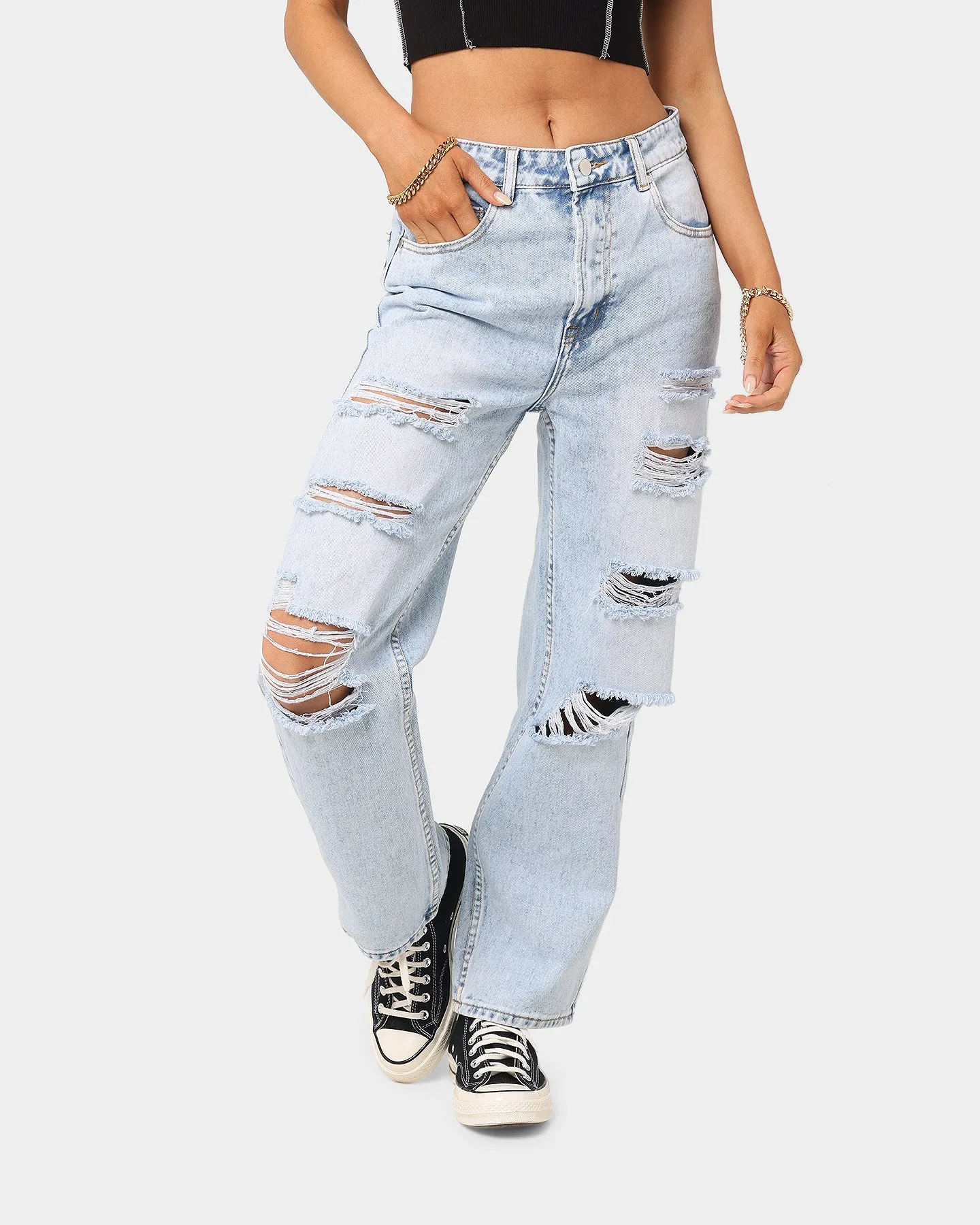 XXIII Women's Emery Ripped Jeans Blue